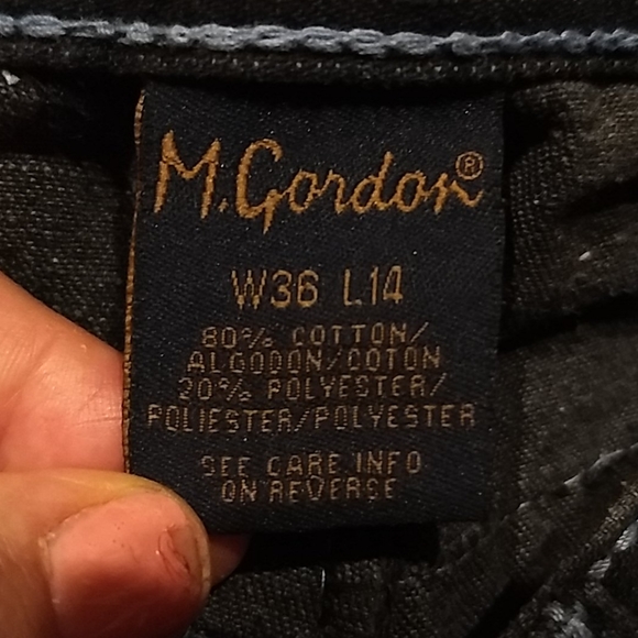 Men's🧔..M.Gordor jeans short sz(W3-L14) - Picture 3 of 5